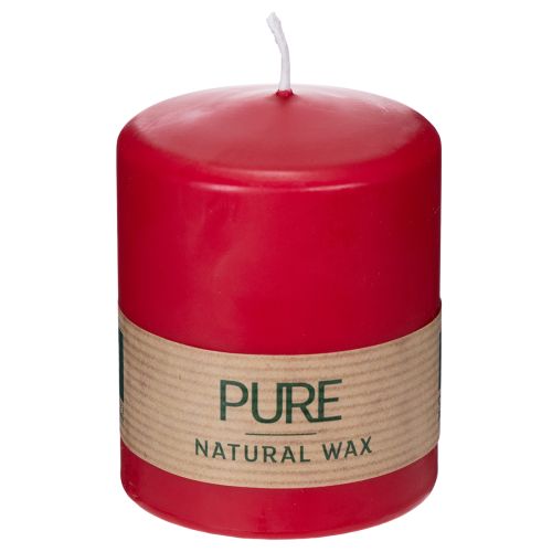 Commandez la bougie en cire naturelle PURE pour une ambiance de salon relaxante (9 cm).