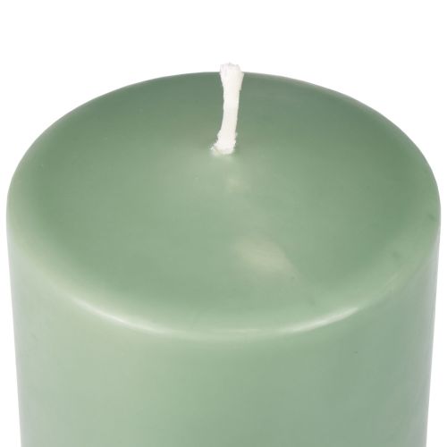 Article Bougie pilier PURE bougies Wenzel vert émeraude 130/60mm