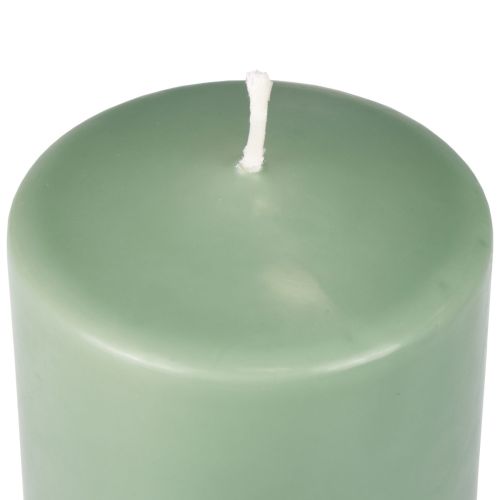 Article Bougie pilier PURE bougies Wenzel vert émeraude 130/70mm