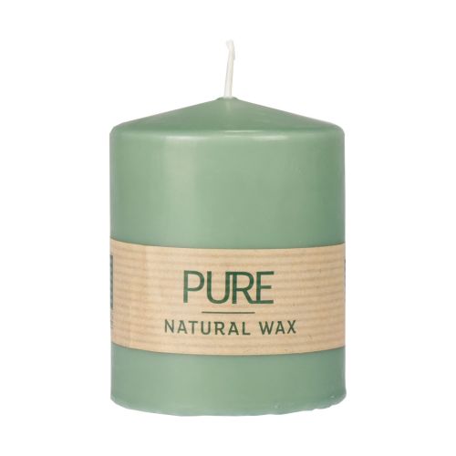 Floristik24 Bougie pilier PURE bougies Wenzel vert émeraude 90/70mm