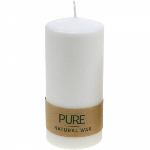 Article Bougie pilier pure 130/60 bougie cire naturelle stéarine et colza durables