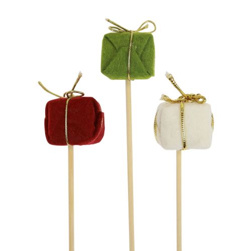 Bouchon de fleur Noël Paquet de Noël 2,5 cm 15pcs