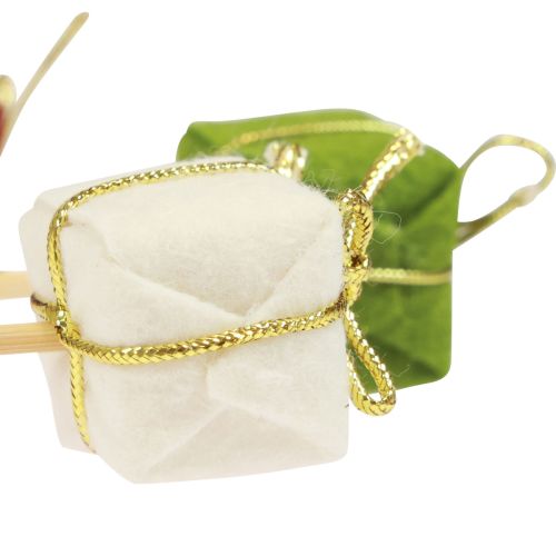 Bouchon de fleur Noël Paquet de Noël 2,5 cm 15pcs