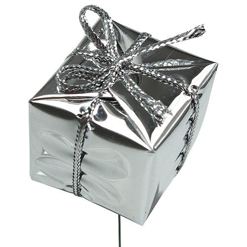 Paquet sur fil argent 2.5cm 60pcs