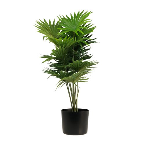 Article Palmier décoratif éventail palmier plantes artificielles pot vert 80cm