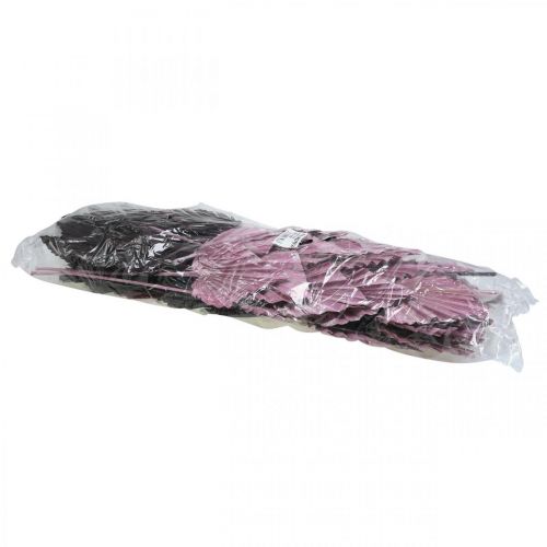 Article Palmspear Feuilles de palmier Fuchsia Berry, blanchi 65pcs