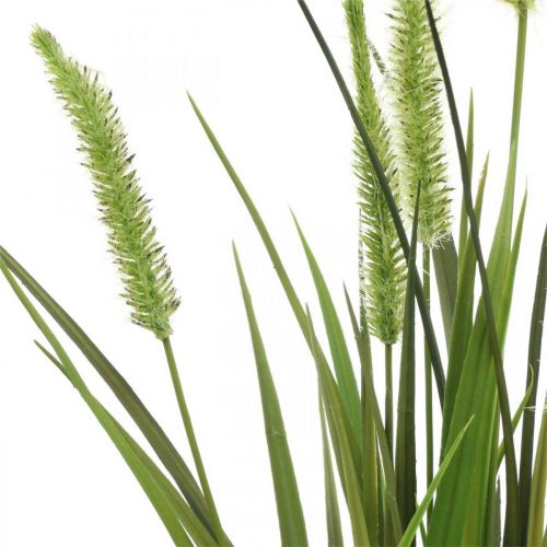 Floristik24 Roseau artificiel avec plante artificielle en motte H63cm