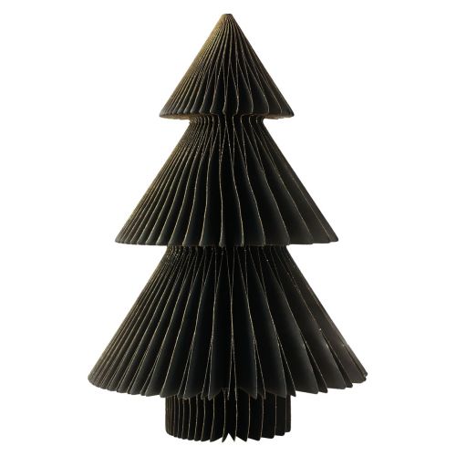 Floristik24 Sapin de Noël en papier Sapin de Noël en papier Noir H30cm