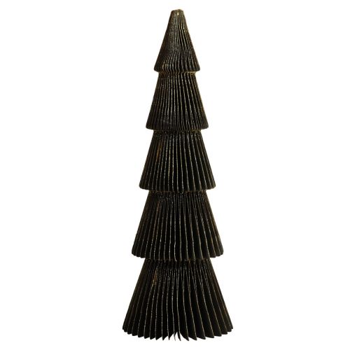 Article Sapin de Noël en papier Sapin de Noël en papier Noir H60cm