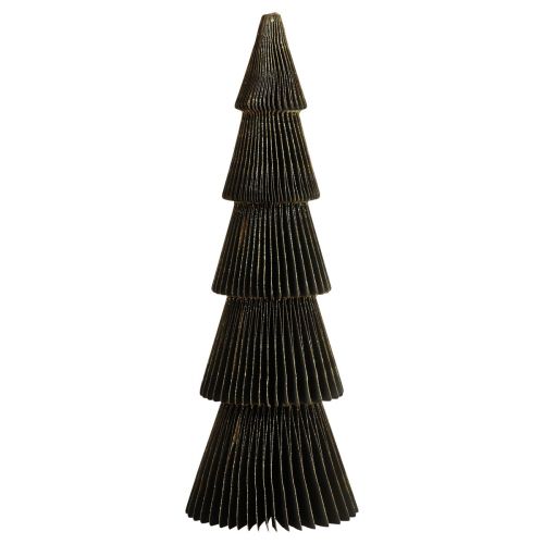 Sapin de Noël en Papier Sapin Petit Noir H30cm