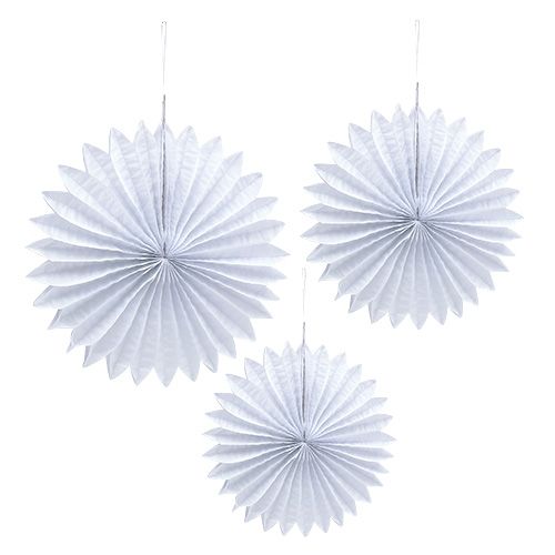 Pom-pom de papier assort. Ø25-40cm 5pcs