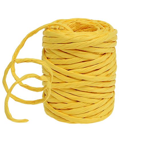 Article Cordon de papier 6mm 23m jaune