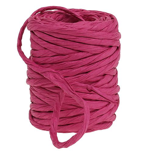 Article Cordon de papier 6mm 23m rose