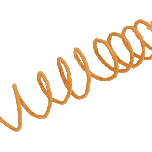 Floristik24 Fil de cordon en papier enroulé Ø0,8mm 22m orange