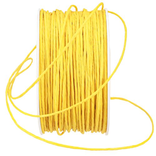 Article Cordon de papier enroulé Ø2mm 100m jaune