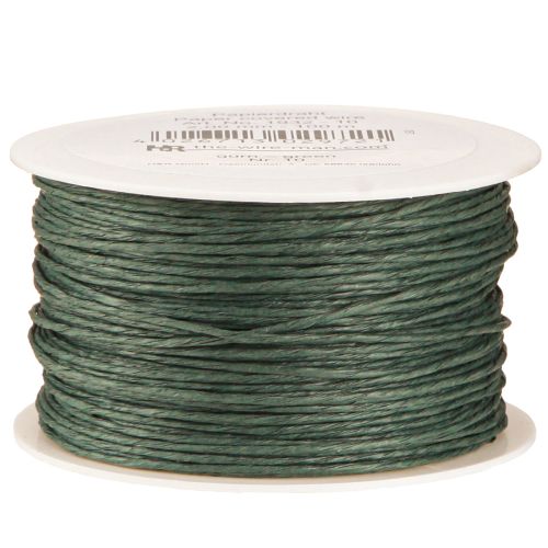 Floristik24 Cordon papier enroulé Ø2mm 100m Vert