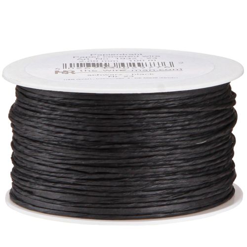Article Cordon papier fil enroulé Ø2mm 100m noir