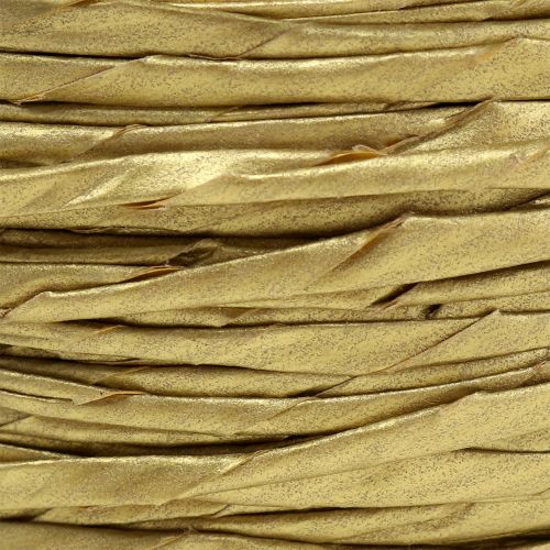 Floristik24 Cordon de papier sans fil de fer Ø 3 mm 40 m, doré