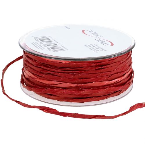 Article Cordon de papier sans fil de fer Ø 3 mm 40 m, rouge