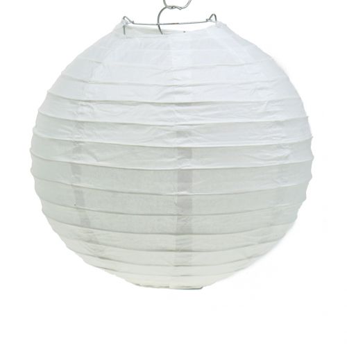 Floristik24 Lanterne en papier blanc Ø20cm