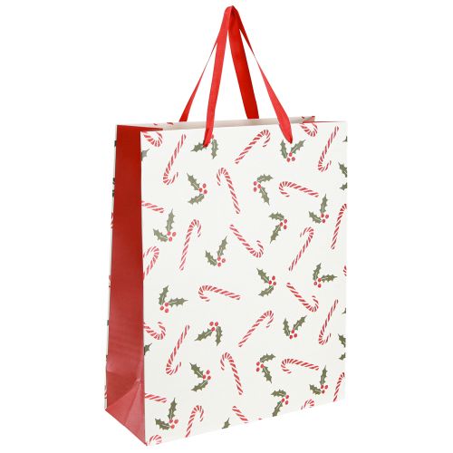 Article Sac en papier sac cadeau cannes de bonbon 26×10×32cm 2pcs
