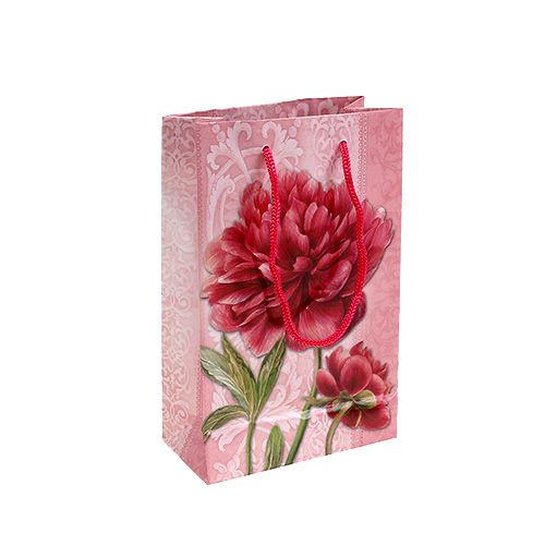 Floristik24 Sac papier dahlia 12cm x19cm rose