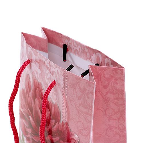 Floristik24 Sac papier dahlia 12cm x19cm rose