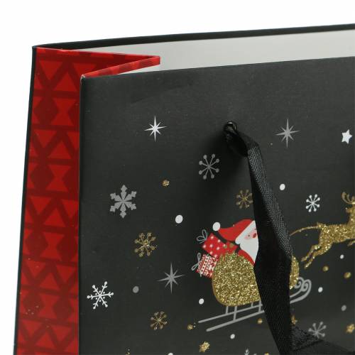 Article Sac cadeau sac en papier Village de Noël H30cm 2pcs
