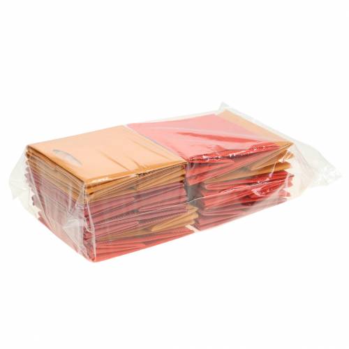 Floristik24 Sac papier pot de fleur pot de fleurs mix orange 10,5cm 12p