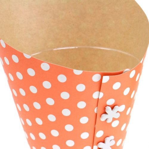 Floristik24 Pot en papier cache-pot multicolore avec pois Ø 12 cm 8 p.