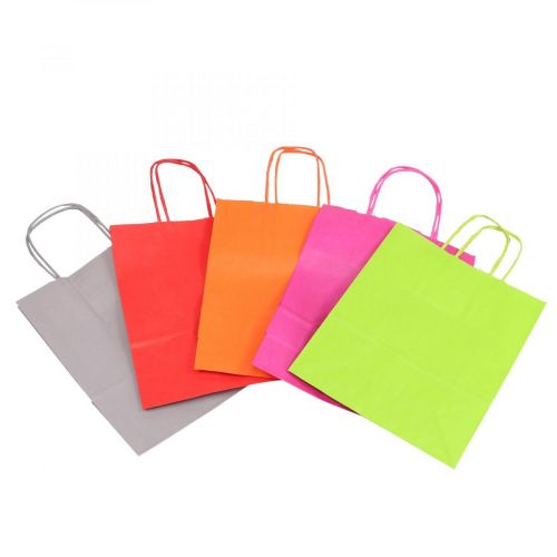 Article Sac papier sac cadeau papier coloré 18×22×8cm 30p