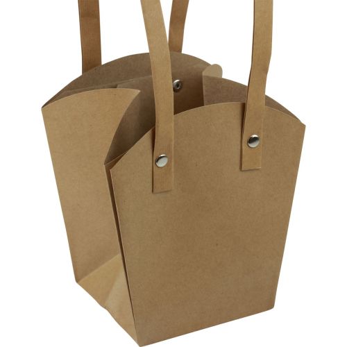 Article Sacs en papier avec poignée pour jardinière en papier naturel 9,5×9,5×15cm 10 pcs