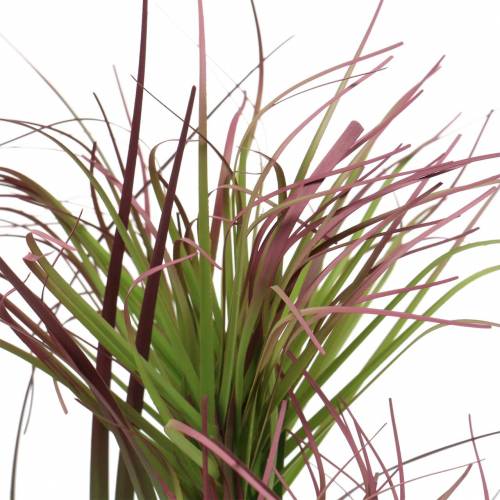 Article Herbe de papyrus artificielle en pot Vert, rouge violet 45cm