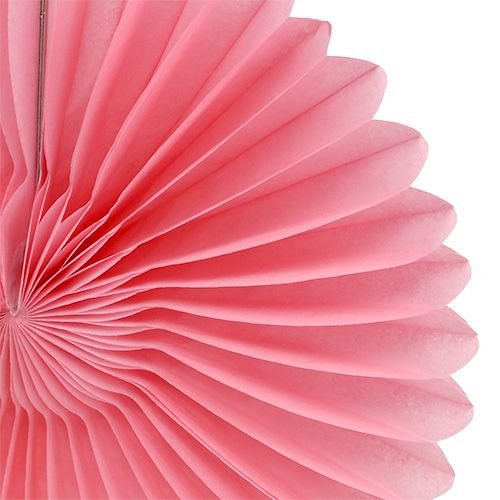 Floristik24 Décoration de fête papier nid d&#39;abeille fleur rose Ø20cm 3pcs