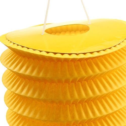 Floristik24 Lanterne Train Jaune Ø10cm H13cm 8pcs
