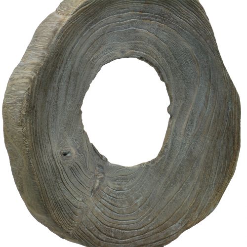 Floristik24 Sculpture décorative en bois de paulownia lavé gris H60cm