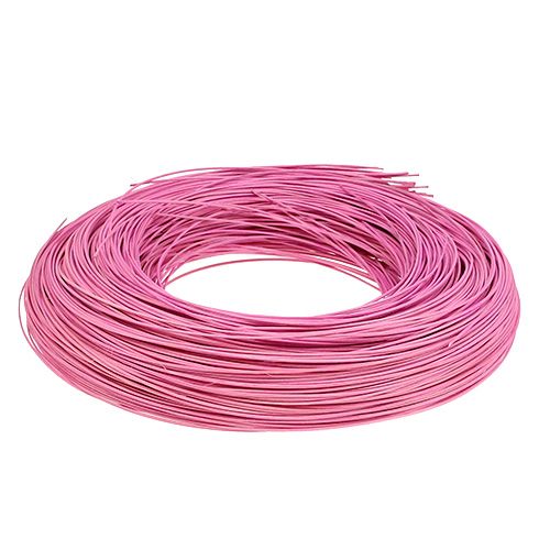 Floristik24 Moelle de rotin rose clair Ø 1,3 mm 250 g