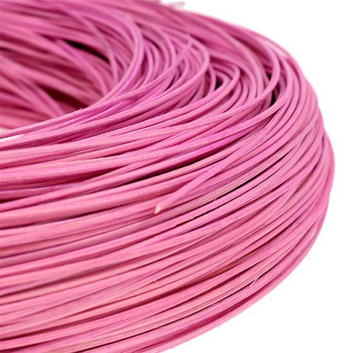 Floristik24 Moelle de rotin rose clair Ø 1,3 mm 250 g