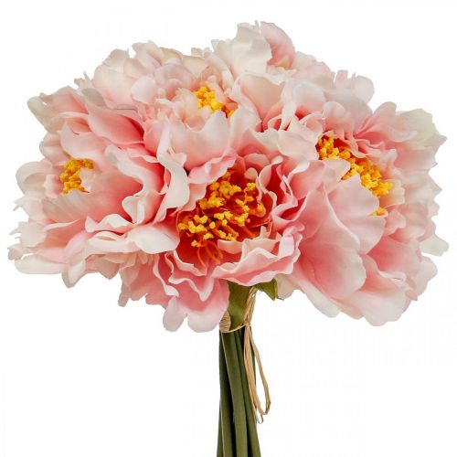 Paeonia Pivoine Fleur Artificielle Pivoine Rose Ø6cm 28cm 7 pcs