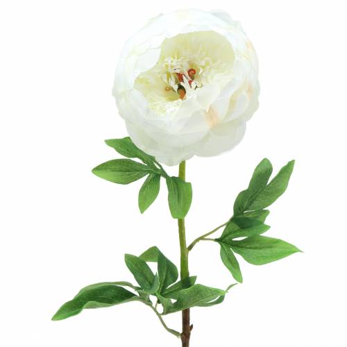 Article Pivoine blanche 59 cm