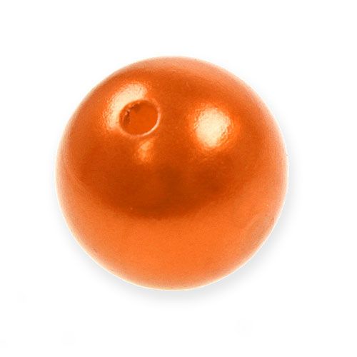 Article Perles déco Ø2cm orange 12p