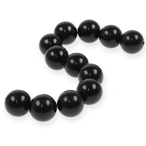 Article Perles décoratives Ø2cm noires 12 pcs