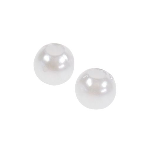 Floristik24 Perles blanches Ø 4 mm 200 g