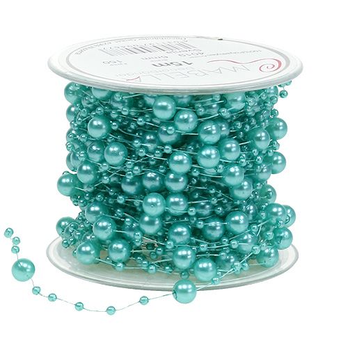 Floristik24 Perle cordon turquoise 6mm 15m