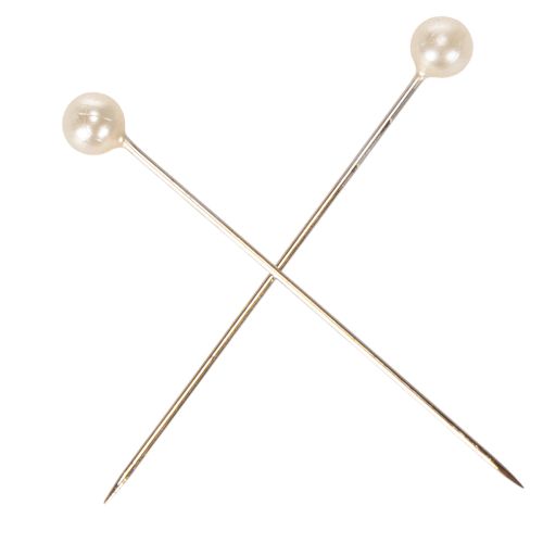 Épingles à tête perlée Ø4mm 40mm champagne, 150 pièces | Floristik24.fr