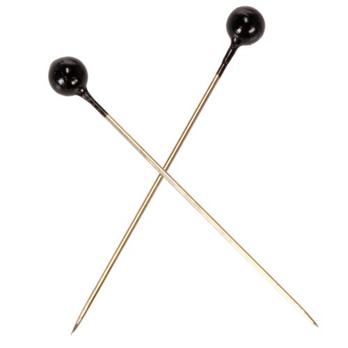 Épingles à Tête Noire Floristiques Ø4 mm 40 mm 150 Pièces | Floristik24.fr