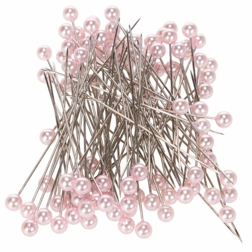 Épingles à tête perlée Ø6 mm 65 mm rose (boîte de 100) acheter | Floristik24.fr