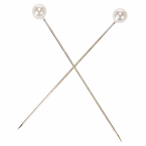 Épingles perlées Ø6 mm 65 mm blanc, lot de 100 | Floristik24.fr