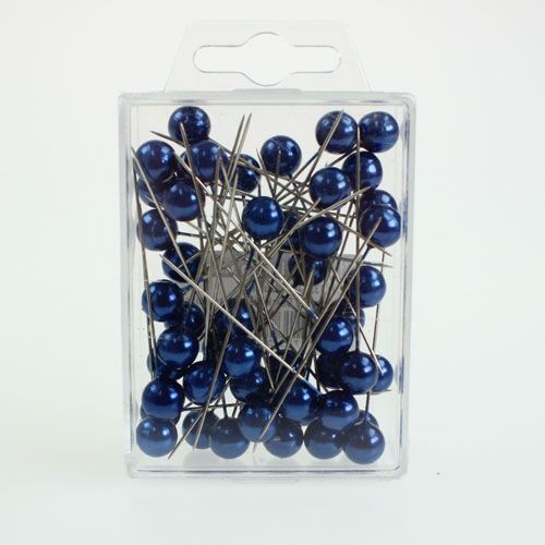 Article Epingles Tête Perle Bleu Ø10mm 60mm