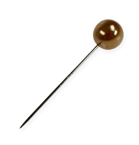 Article Epingles tête perle dorées Ø20mm 90mm